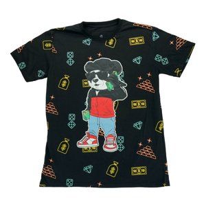 Launder Men's Teddy Bear‎ T-Shirt Size LARGE Hip Hop Shades and a WAD